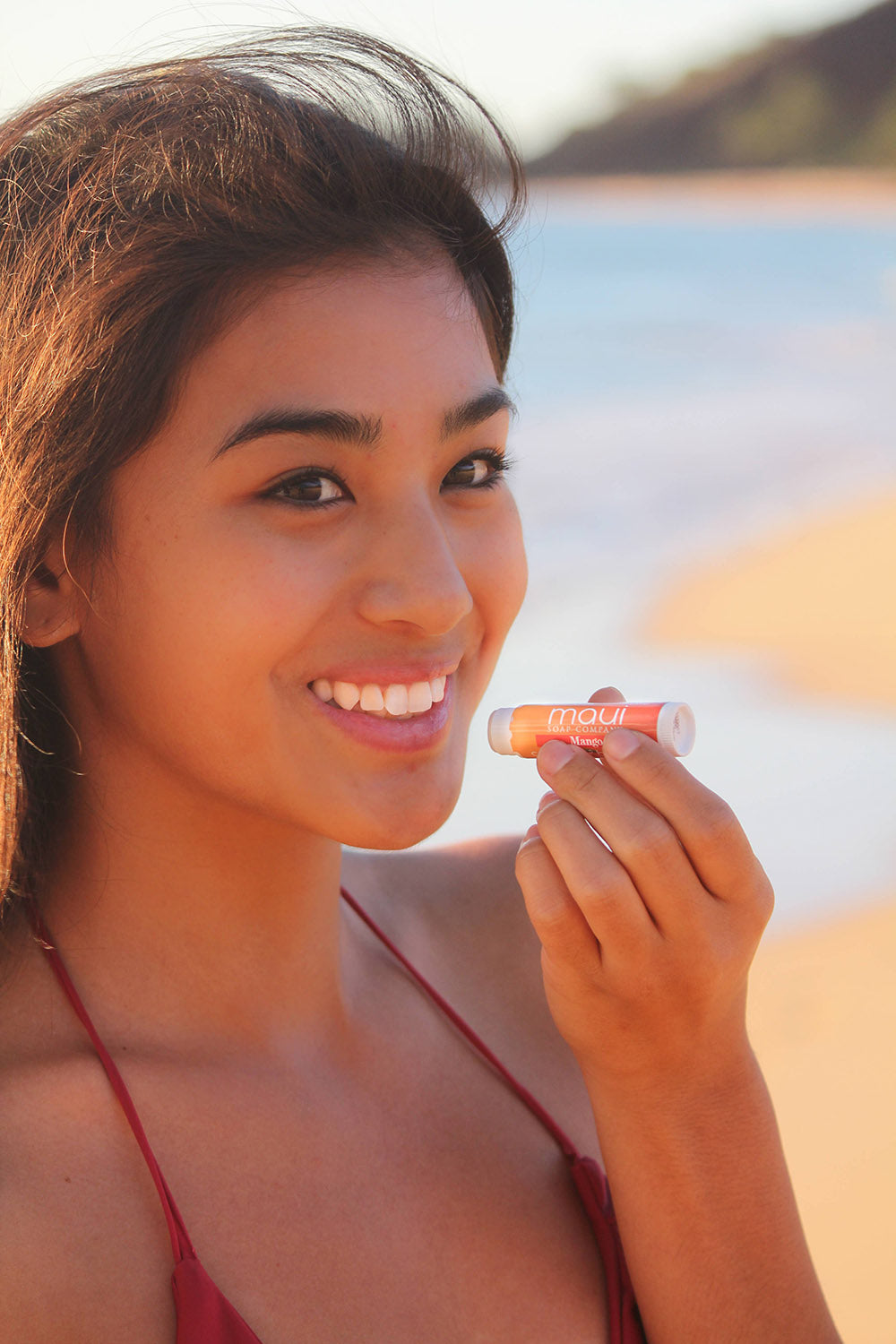 Mango Lip Balm In Use