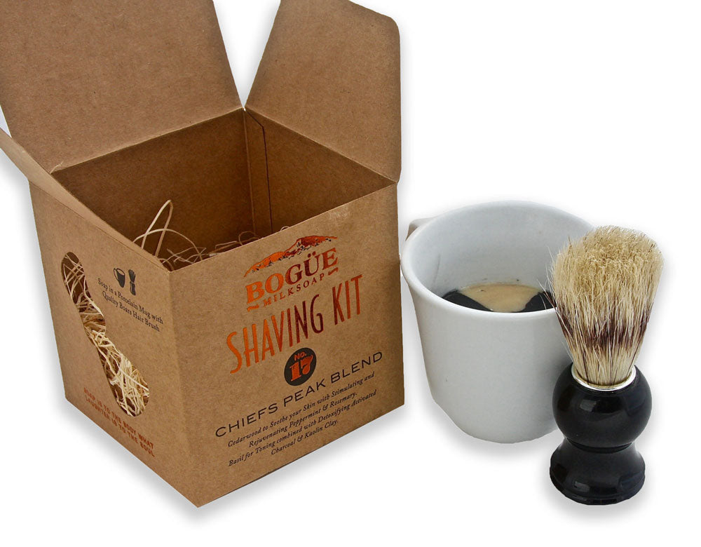 No 17 Chiefs Peak Blend Shave Soap Kit Kit Contents