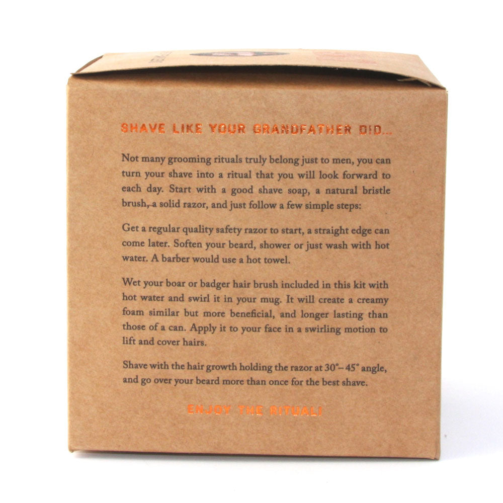 No 17 Chiefs Peak Blend Shave Soap Kit Instructions