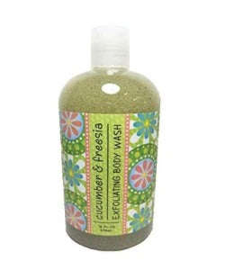 Cucumber & Freesia Scented Exfoliating Body Wash 16 oz By Greenwich Bay Trading