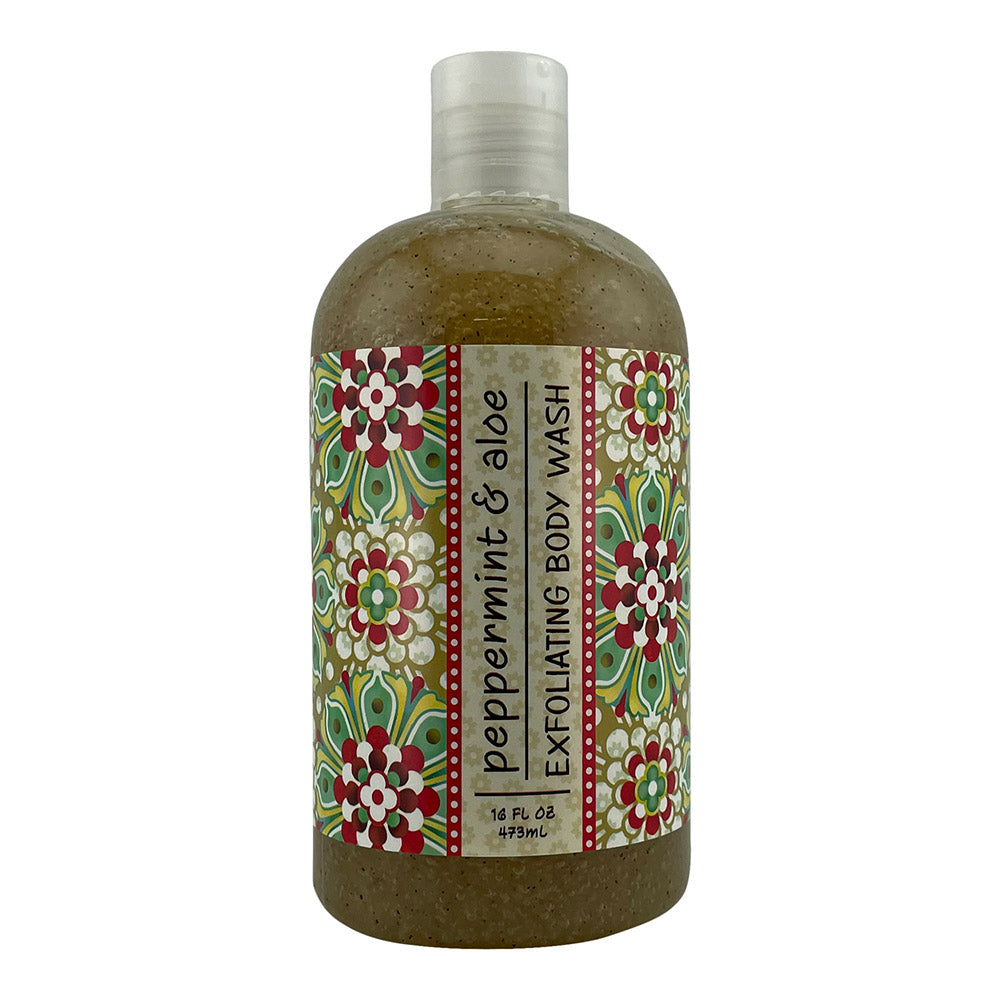 Peppermint & Aloe Scented Exfoliating Body Wash 16 Fl. Oz.