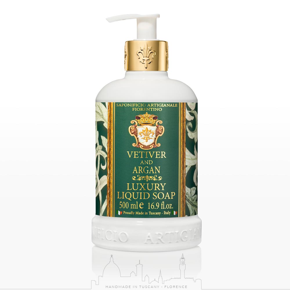 Vetiver & Argan Scented Liquid Hand Soap 16.9 oz (500ml)