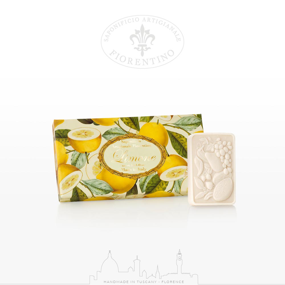 Lemon (Limone) Scented Set of 3 x 4.40 oz Rectangular Soaps