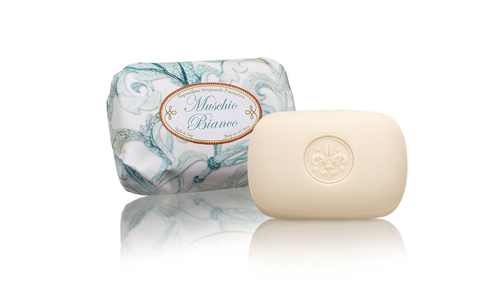 White Musk (Muschio Bianco) Scented 7.05 oz Soap Bar By Saponificio Artigianale Fiorentino